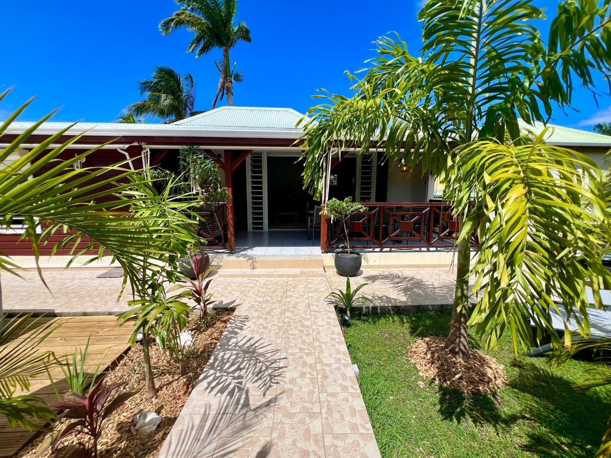 Villa Simeon Saint Francois Avec Piscine Privee Et Jacuzzi Proche Plage المظهر الخارجي الصورة