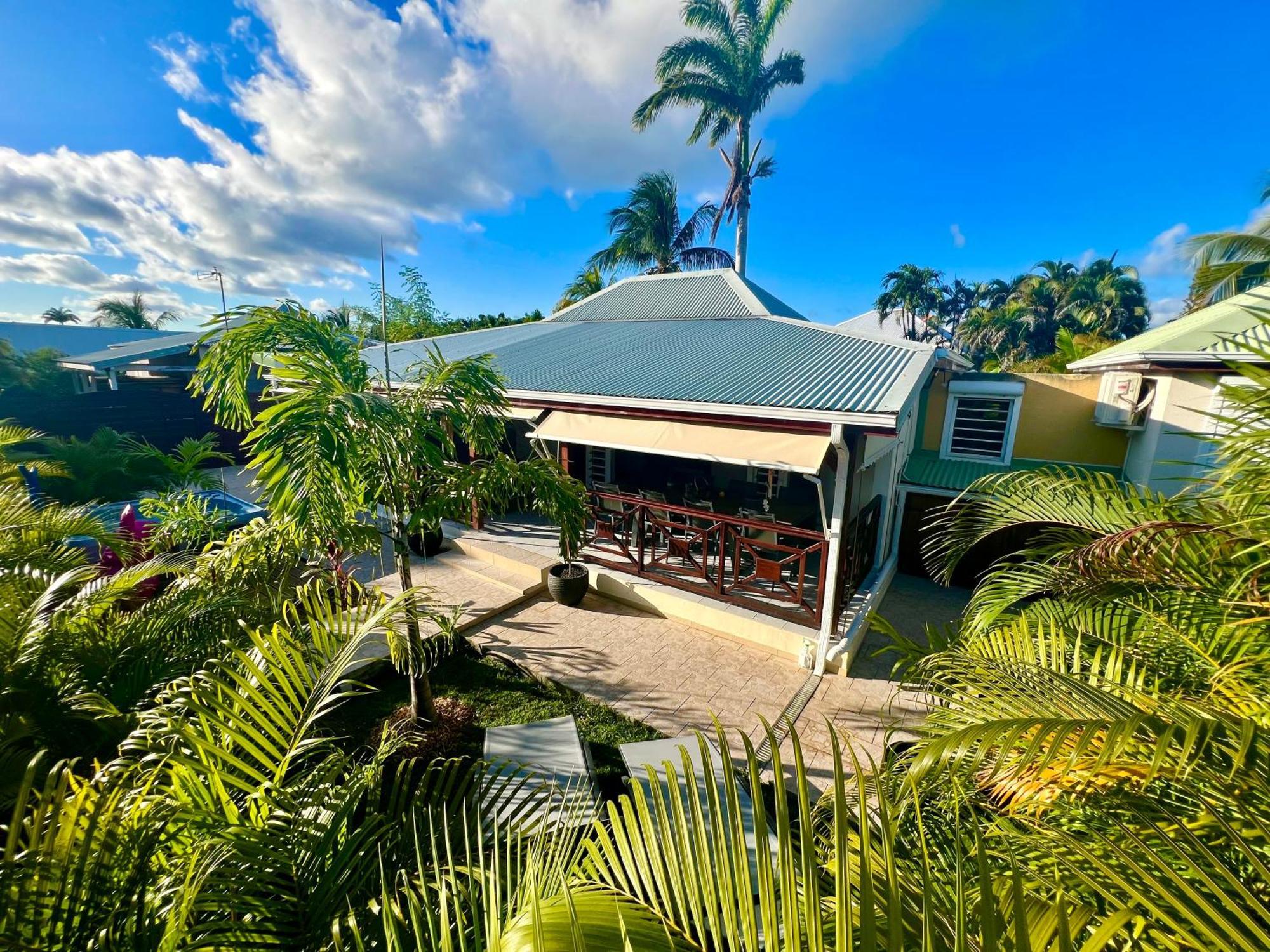 Villa Simeon Saint Francois Avec Piscine Privee Et Jacuzzi Proche Plage المظهر الخارجي الصورة