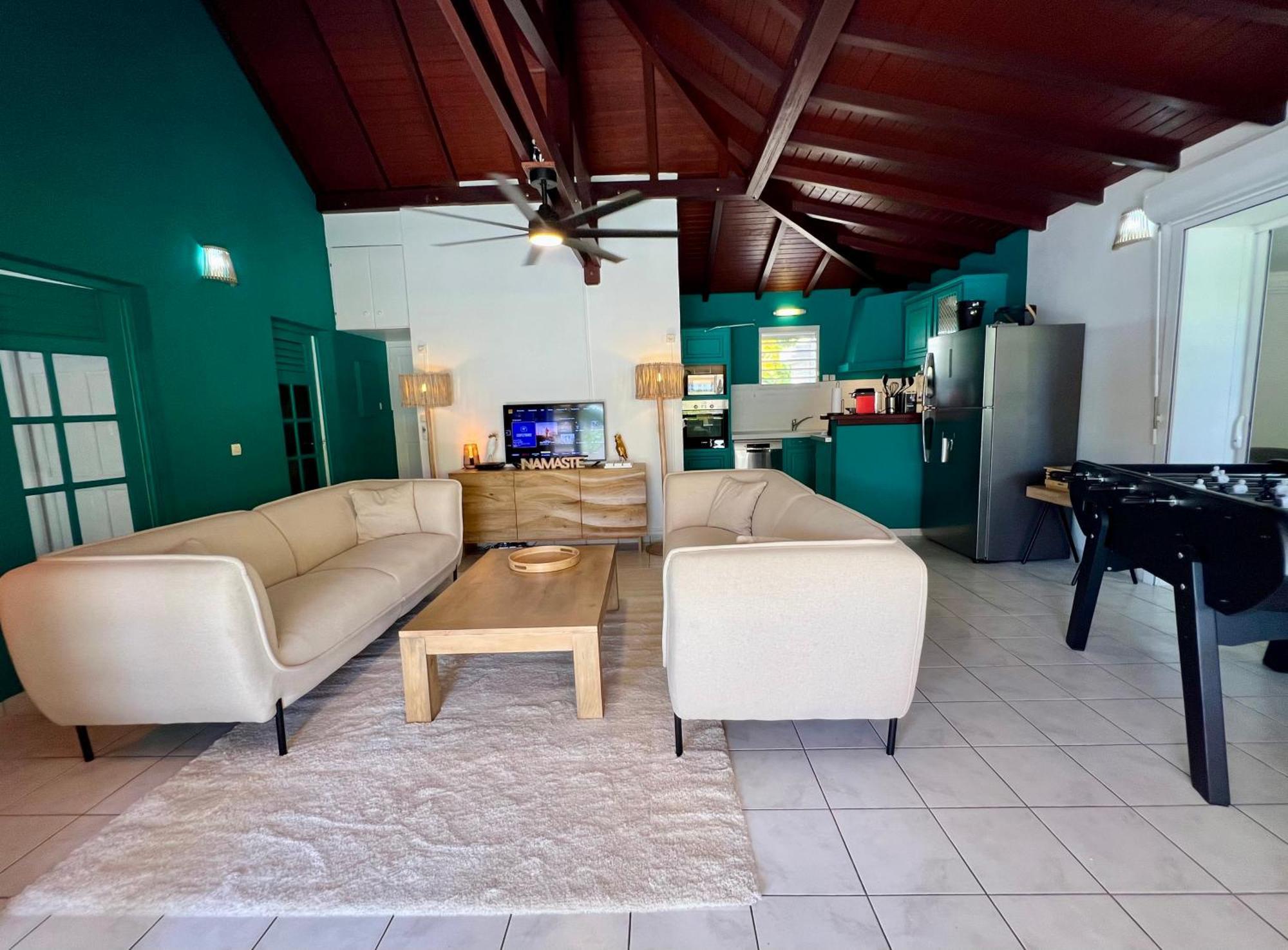 Villa Simeon Saint Francois Avec Piscine Privee Et Jacuzzi Proche Plage المظهر الخارجي الصورة