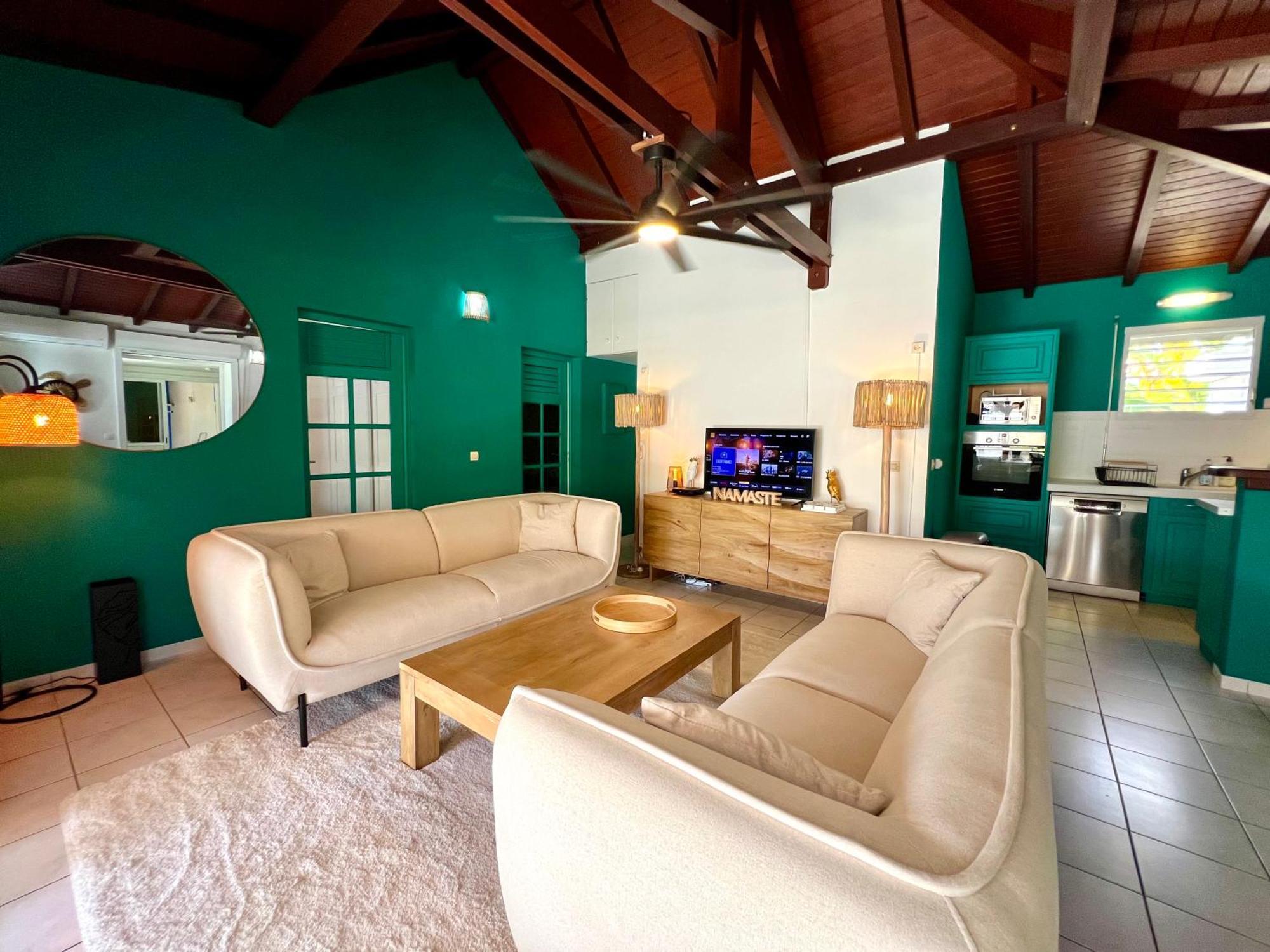 Villa Simeon Saint Francois Avec Piscine Privee Et Jacuzzi Proche Plage المظهر الخارجي الصورة