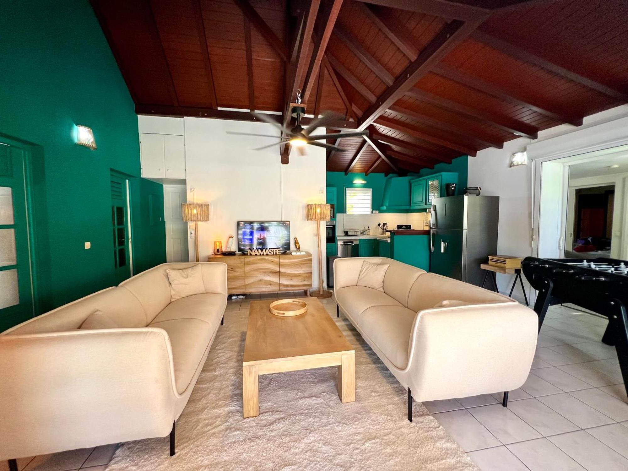 Villa Simeon Saint Francois Avec Piscine Privee Et Jacuzzi Proche Plage المظهر الخارجي الصورة
