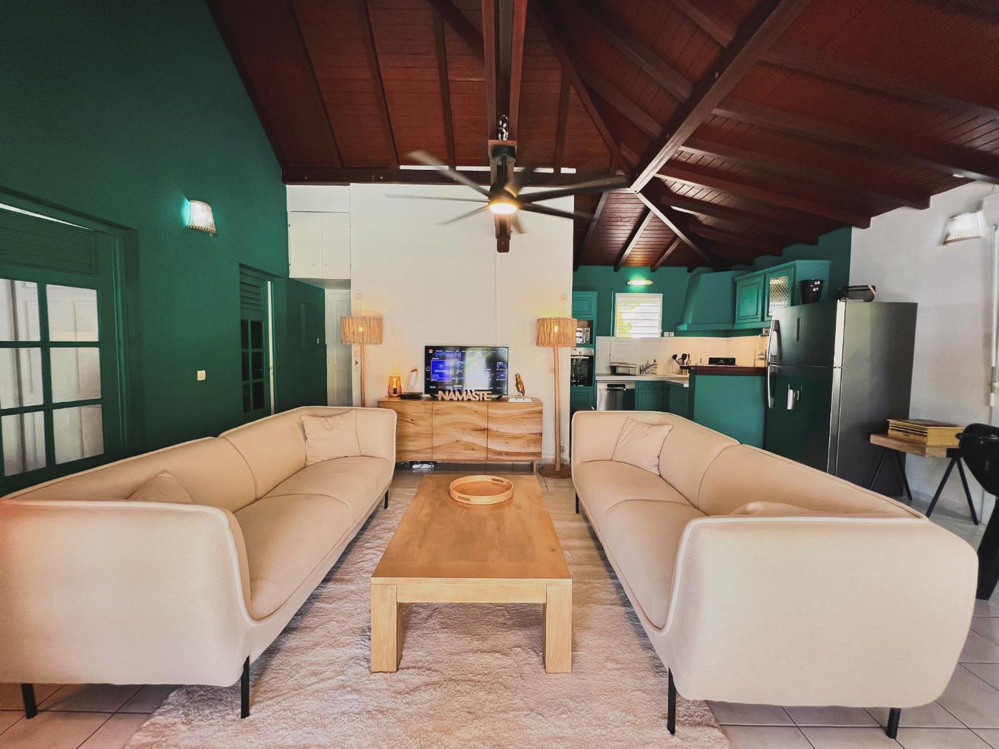 Villa Simeon Saint Francois Avec Piscine Privee Et Jacuzzi Proche Plage المظهر الخارجي الصورة