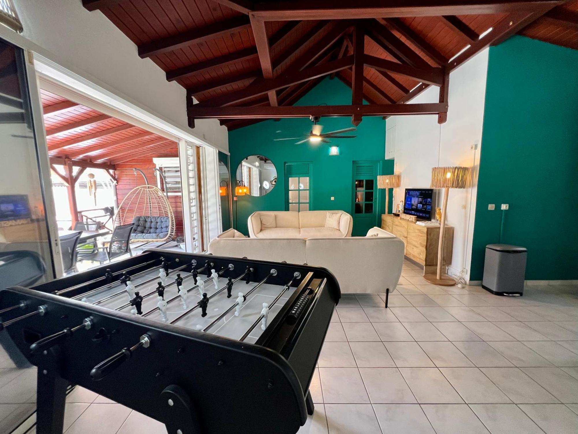 Villa Simeon Saint Francois Avec Piscine Privee Et Jacuzzi Proche Plage المظهر الخارجي الصورة