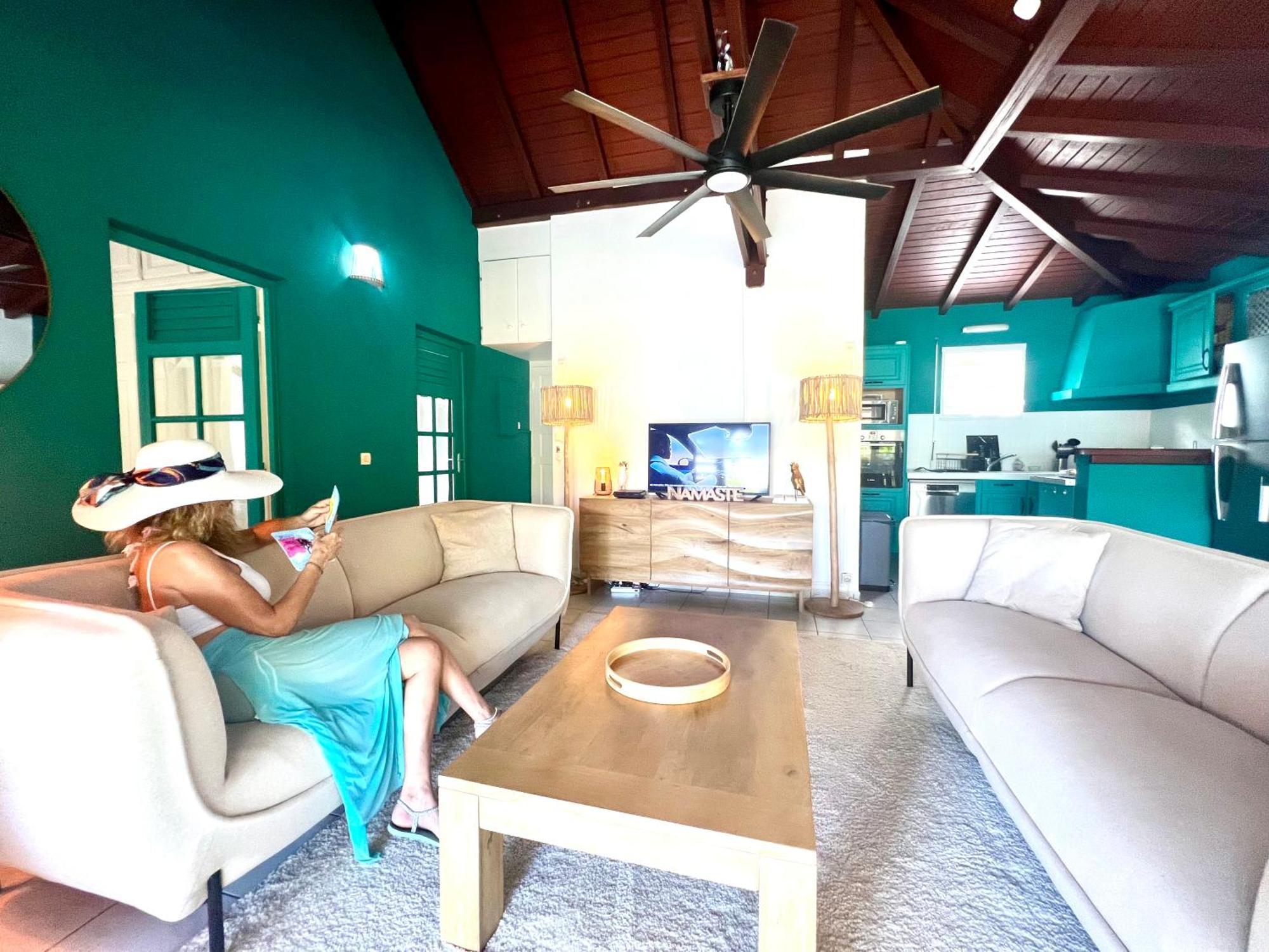 Villa Simeon Saint Francois Avec Piscine Privee Et Jacuzzi Proche Plage المظهر الخارجي الصورة