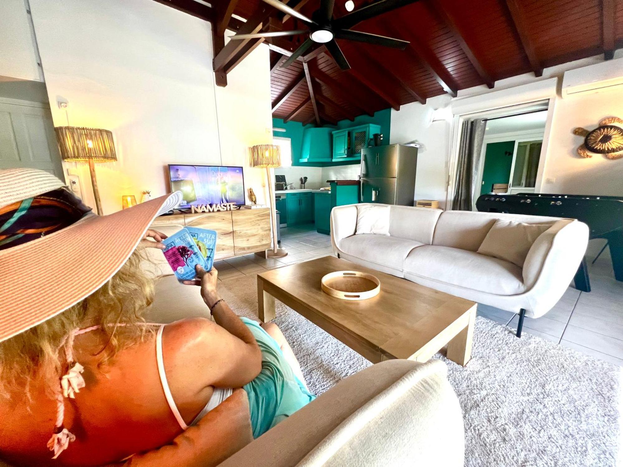 Villa Simeon Saint Francois Avec Piscine Privee Et Jacuzzi Proche Plage المظهر الخارجي الصورة